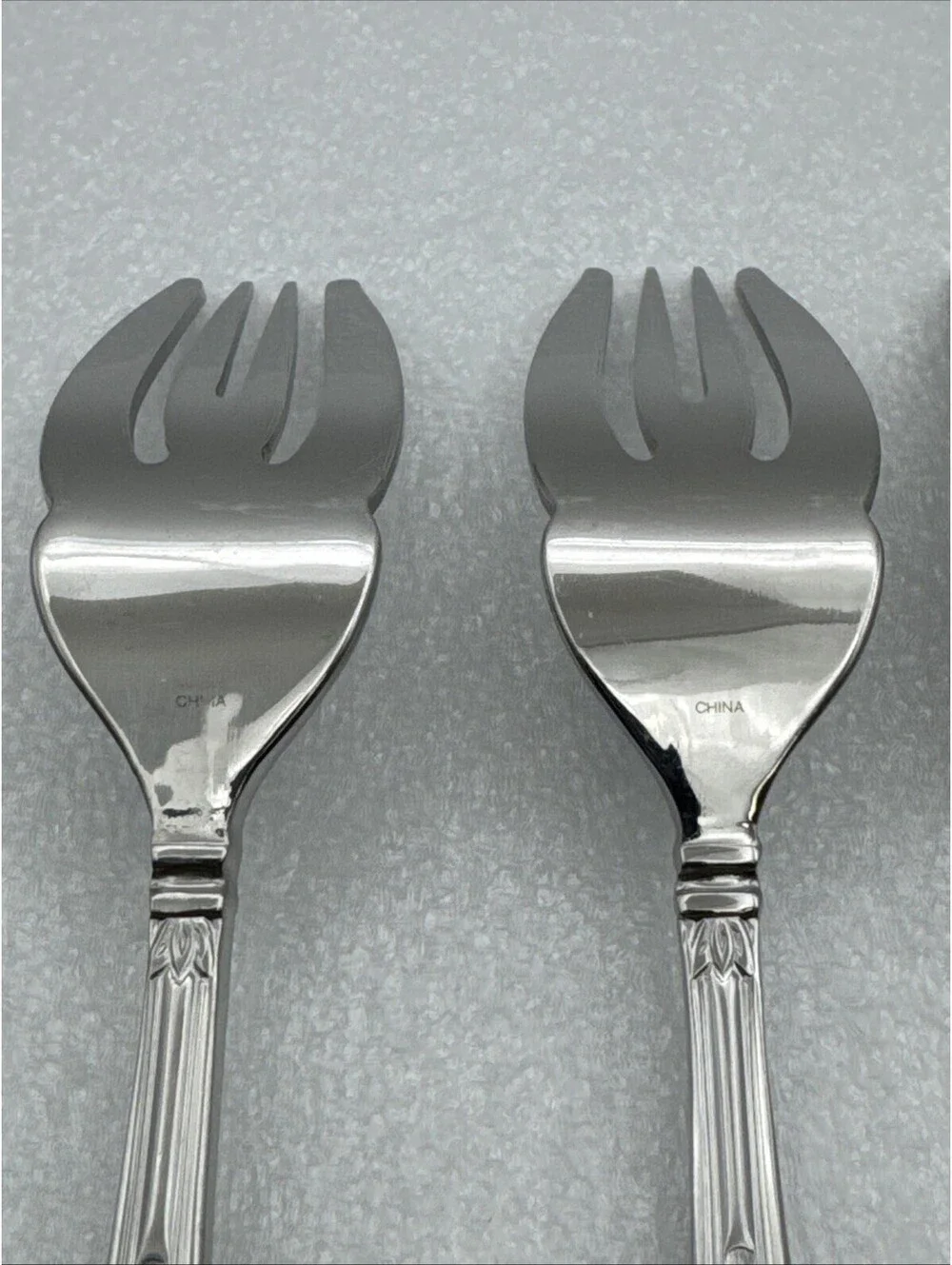 Set Of 4 Princess House BARRINGTON Salad Forks 18/10 Stainless Flatware 7”